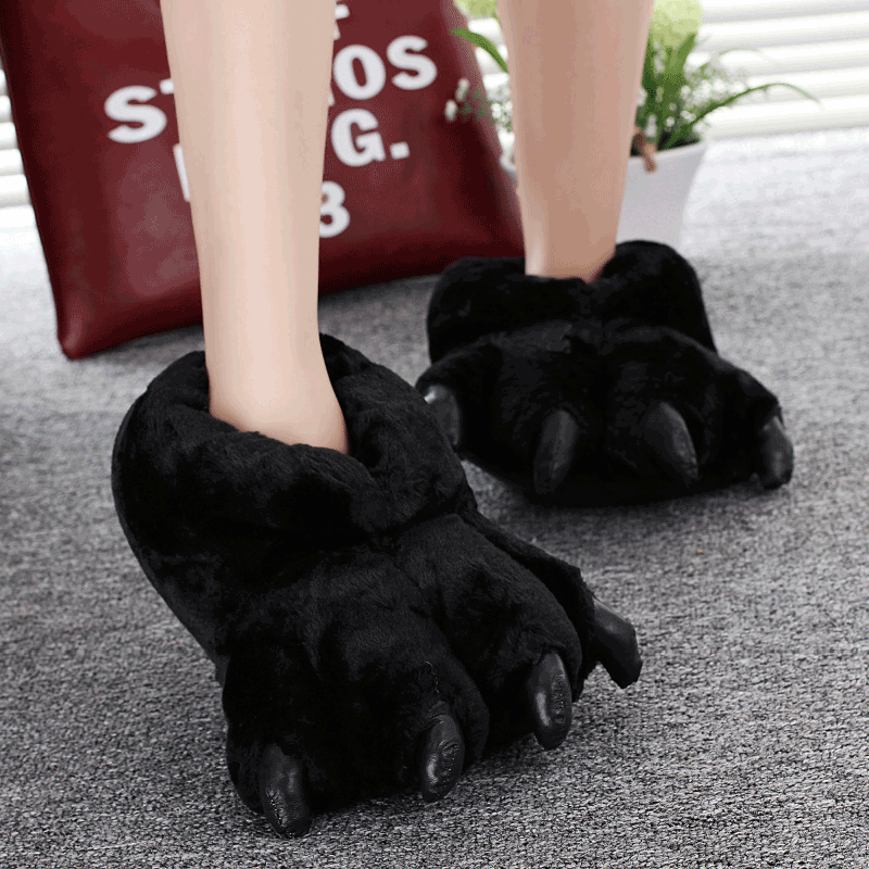 Women'S Shoes Size 40 In Us - Size 35-43 Black Animal Paw Shoes