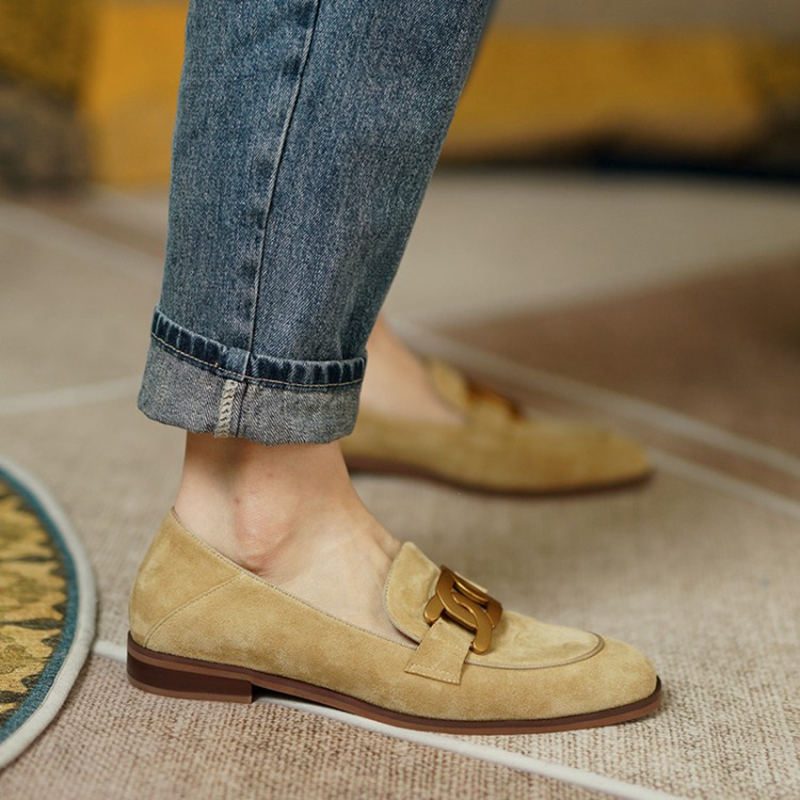 Suede Leather Women Loafers Sp - Women'S Shoes Round Toe review and price