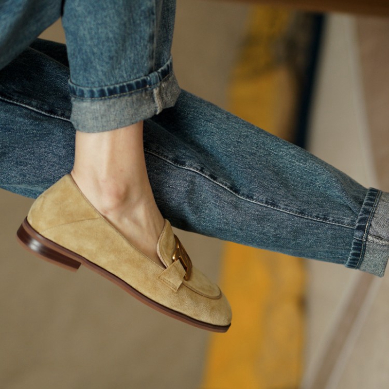 Suede Leather Women Loafers Sp - Women'S Shoes Round Toe review and price