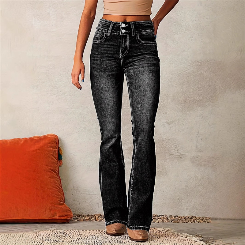 2025 Vintage Mid Waist Washed  - Women Shoes Jeans review and price