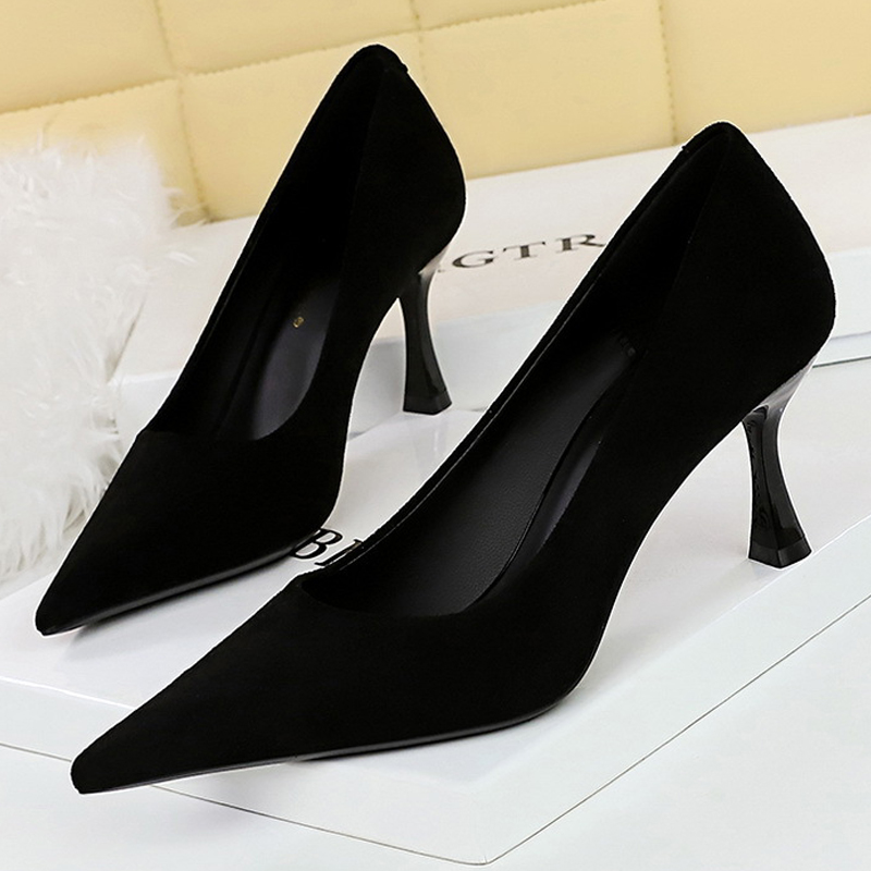 BIGTREE Shoes Suede Black Wome - Women Shoes Zara review and price