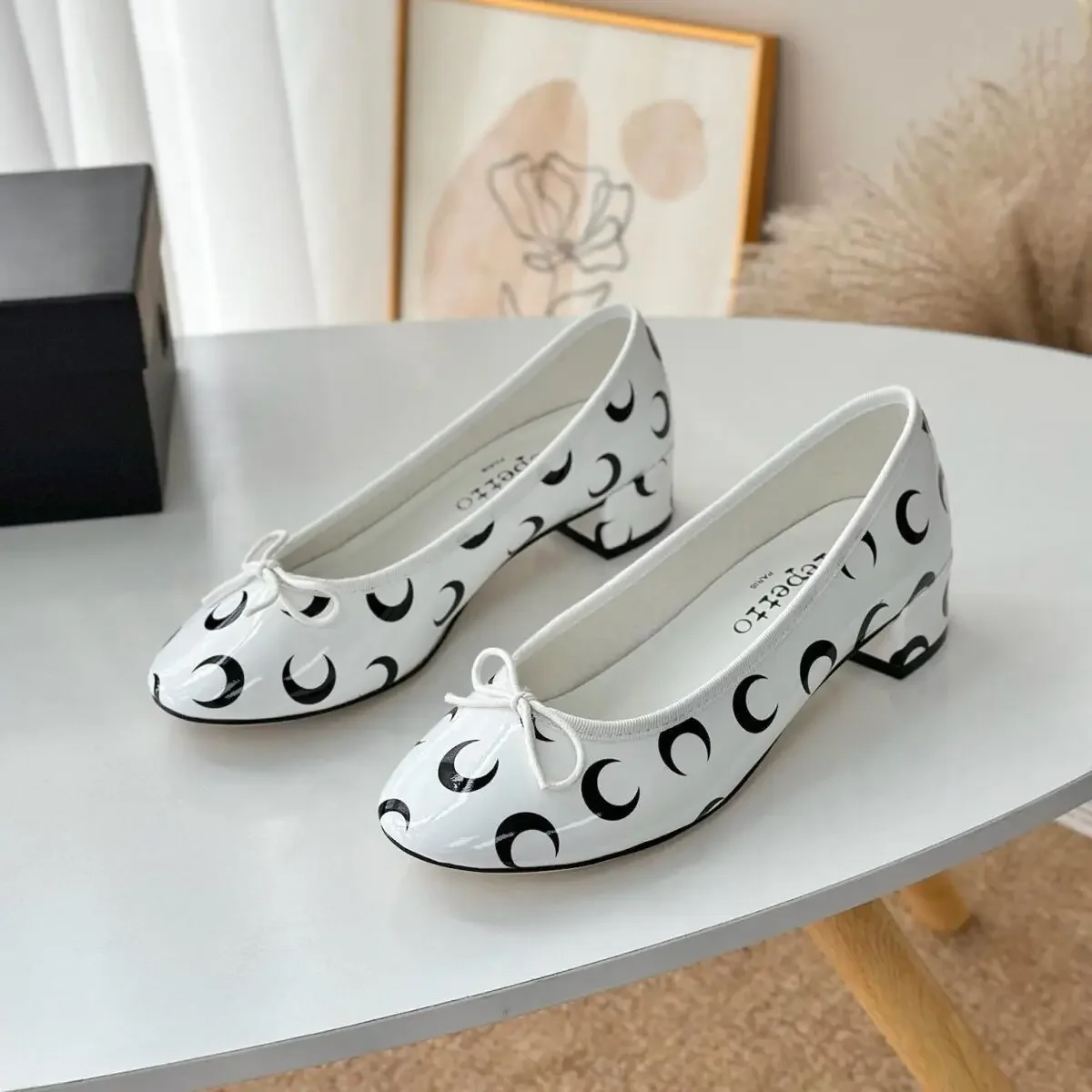 Moon Print Round Toe Ballet Fl - Ballet Flat Women review and price