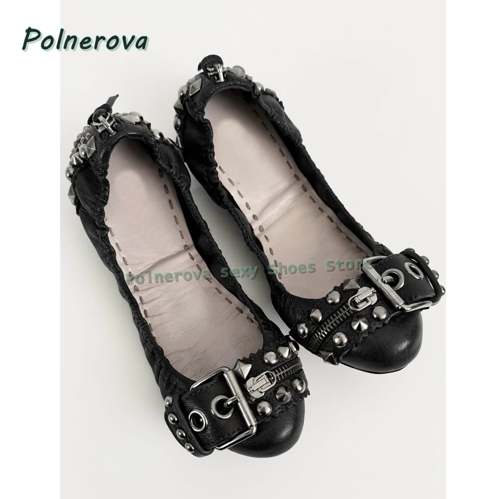 Rivet Belt Buckle Mary Jane Sh - Women'S Shoes Round Toe review and price