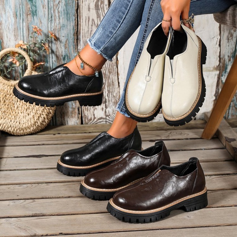 Retro British Style Women's Sh - Women'S Shoes Round Toe review and price
